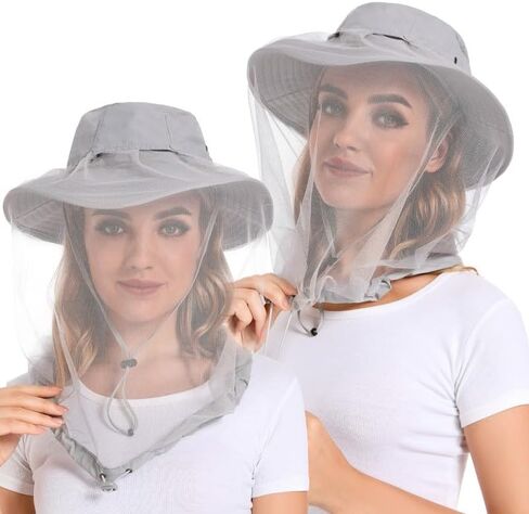Tibeha Mosquito Net Hat Women UPF 50+ Hidden Netting Sun Protection Cap | Lightweight Full Face Head Net Hat for Beekeeping, Hiking, Gardening & Outdoor Activities in Saudi Arabia