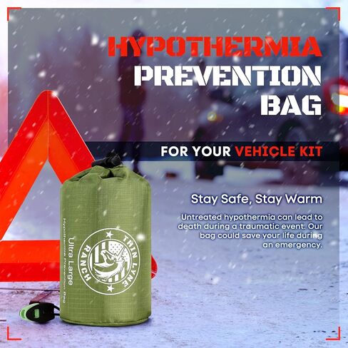Ultra-Large Emergency Sleeping Bag for Survival - Hypothermia Prevention & Shelter - Multi-Person Bivvy Sack - Ideal Survival Gear, Emergency Bivy Camping Essentials in Saudi Arabia