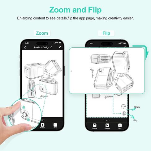 Yuan Digital Smartpen Writing Set, Smart Pen and Notebook for Note Taking | Real-time Sync for Digitizing, Storing, Offline Storage, Sharing Paper Notes via APP on Smartphone(Android and iOS) in Saudi Arabia