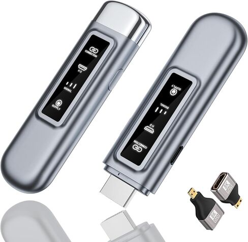 Wireless HDMI Transmitter and Receiver Dual-Band（2.4G/5G） | Eliminate Long HDMI Cables, HDMI Extender Kits with 165-ft Range, Wireless HDMI Connectivity for Flexible Device Placement in Saudi Arabia