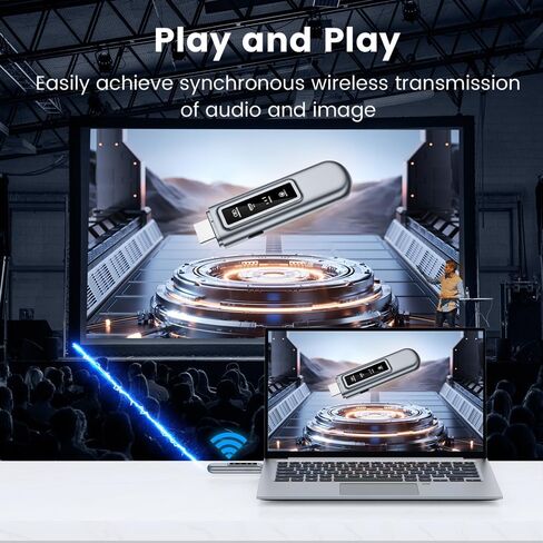 Wireless HDMI Transmitter and Receiver Dual-Band（2.4G/5G） | Eliminate Long HDMI Cables, HDMI Extender Kits with 165-ft Range, Wireless HDMI Connectivity for Flexible Device Placement in Saudi Arabia