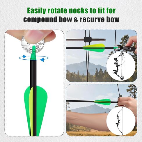 14-pcs 30-Inch Carbon Arrows,with 100-Grain Hunting Broadhead | Removable Tips Shaft Spine 500 in Saudi Arabia