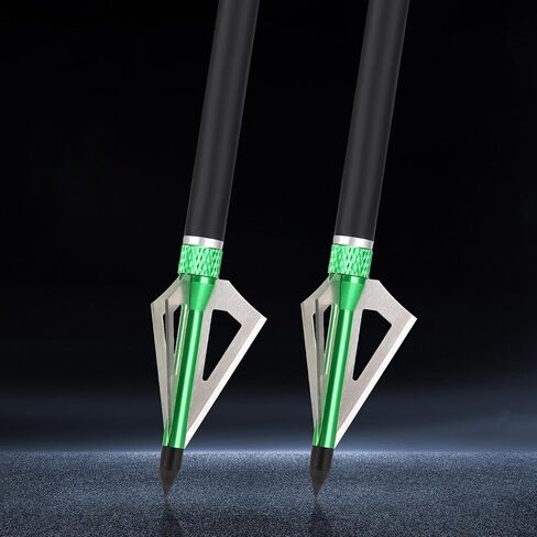 14-pcs 30-Inch Carbon Arrows,with 100-Grain Hunting Broadhead | Removable Tips Shaft Spine 500 in Saudi Arabia