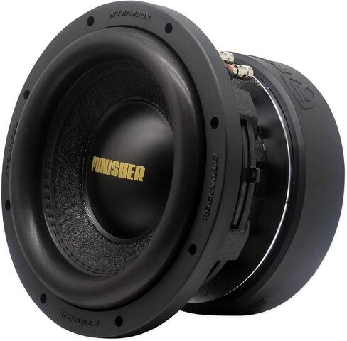 Rockville Punisher 12D2 12" Dual 2-Ohm Competition Car Audio Subwoofer | 5600W Peak / 1400W RMS, 3" 4-Layer OFC Voice Coil, 246 Oz Magnet, Aluminum Basket, Paper Cone, Foam Surround, 28mm Xmax in Saudi Arabia