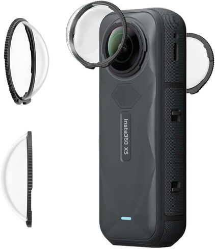 Lens Guard for Insta360 X4, Lens Protector Removable PC Protective Lens Cover for Insta 360 X4 Accessories(1 sets - 2 pcs, Not for X4 Air) in Saudi Arabia