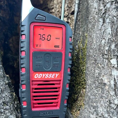 Eton Odyssey Hand Crank NOAA Weather Radio, All Band Emergency Radio, AM/FM Shortwave Storm Radio, Bluetooth, Phone Charger, RDS, Solar, Multi-Function Flashlight, Camping, Hiking in Saudi Arabia