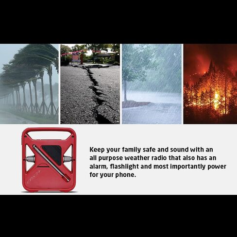 American Red Cross FRX3 All-Purpose Rechargeable Weather Alert Radio with Solar Panel - ARCFRX3 in Saudi Arabia