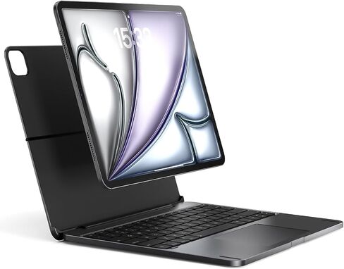 Brydge MAX 13.0 iPad Keyboard Case with Trackpad for iPad Pro 12.9-inch (3rd-6th Gen) & Air 13-inch (M2 & M3) | Aluminum Backlit Keyboard, 270-Degree Hinge | Carbon Gray in Saudi Arabia
