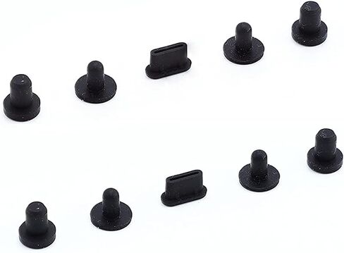 غطاء مقابس صغير مضاد للغبار لـ Hiby RS8 / R8II / R8 / R6III / R6 PROII / RS6 / New R6 2020 / RS6 / R4 EVA / R4 /R3 ProII / R3II / HiBy Digital M300 3.5 مم 4.4 مم غطاء منفذ جاك من النوع C (مجموعتان) in Kuwait