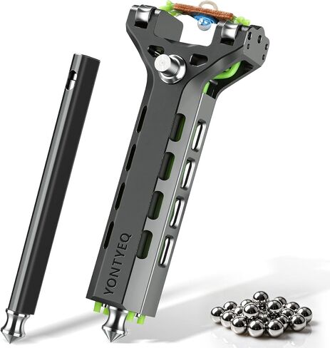 13-Shot Repeating Slingshot for Adults, CNC Aluminum Alloy Target Kit | 13-shot quick-load system with roller-head alignment and a detachable magazine for smooth reloading and balanced handling. in Saudi Arabia