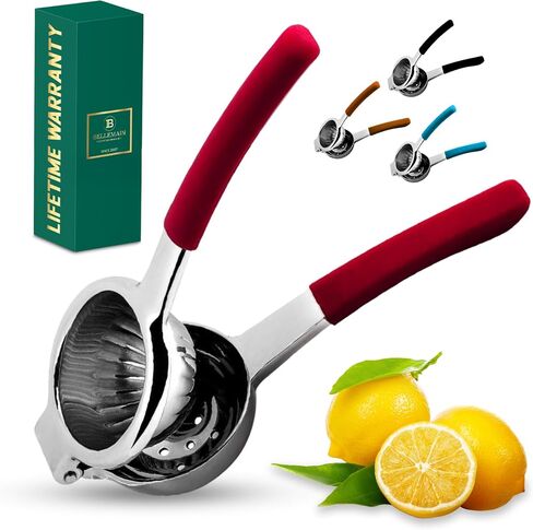 Bellemain Metal Lemon Squeezer, Stainless Steel Citrus Juicer, black in Saudi Arabia