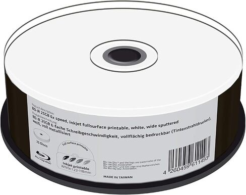 MediaRange Blank Blu-Ray Disc Bd-R 25 Gb 25 Pc(S) , W128288470 (25 Pc(S)) in Saudi Arabia