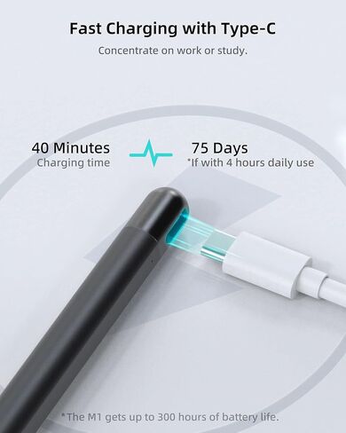 Metapen Stylus Pen M1 for Microsoft Surface (75-Day Battery Life, Smooth Writing), Compatible with Surface Pro 11/10/X/9/8/7/6/5/4/3/Book 3/Laptop 4/Studio 2, ASUS VivoBook Flip 14 for Students&Doers in Saudi Arabia
