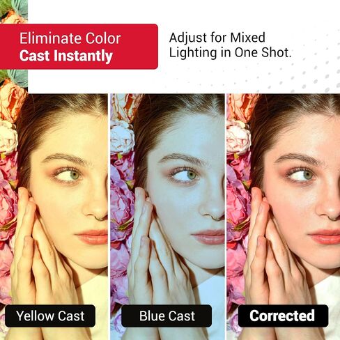 Datacolor SpyderCheckr White Balance Card for Photography & Video | Spectrally neutral white target plus 6-step grayscale strip for custom in-camera white balance in Kuwait