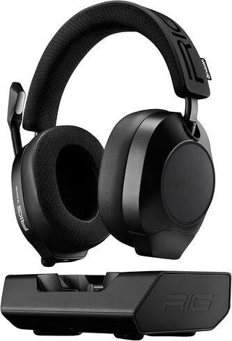 RIG R8 Spectre PRO HX Dual Wireless Gaming Headset for Xbox and PC | Series X|S, XBOX One, USB, Mobile - Wireless 2.4GHz / Bluetooth, Graphene Drivers, 3D Audio, Noise-Canceling Mic, Charge Base in Saudi Arabia