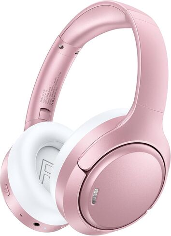 Hybrid Active Noise Cancelling Bluetooth 6.0 Headphones 120H Long Playtime, 6 ENC Mic, Over Ear Headphones Wireless, Hi-Res Audio, Memory Foam Earcup, Transparency Mode ANC Headphone for Travel Office in Saudi Arabia