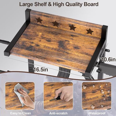 Gun Rack for Wall,4 Gun Rack Wall Mount with 5 Removable Hooks & Shelf | Wooden Rifle Racks Wall Mount,Indoor Wall Gun Display Racks for Hunting Rifle Airsoft Shotgun Holder,Brown Black in Saudi Arabia