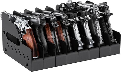 JBBTOOL Pistol Rack for Gun Safe, Gun Cabinet Accessories, Soft Foam Gun Storage Organizer with Slots, Compatible with Size Firearm, Revolver Pistols Holder in Saudi Arabia