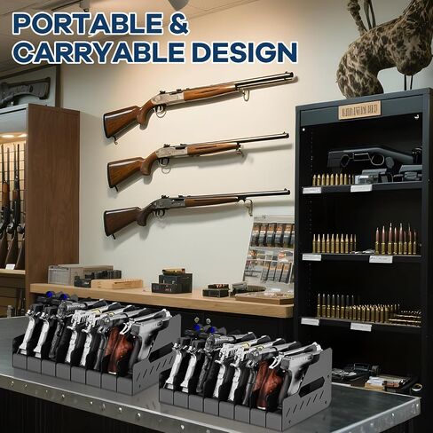 JBBTOOL Pistol Rack for Gun Safe, Gun Cabinet Accessories, Soft Foam Gun Storage Organizer with Slots, Compatible with Size Firearm, Revolver Pistols Holder in Saudi Arabia