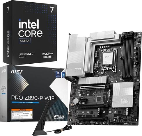MICRO CENTER CPU Motherboard Combo -Intel Core Ultra 7 270K Plus 24 cores up to 5.5 GHz Desktop Processor with Msi MAG Z890 Tomahawk WiFi Gaming LGA 1851 ATX Motherboard in Saudi Arabia