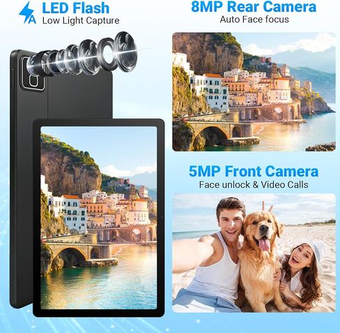 11 Inch 2 in 1 Android 16 Tablet with Keyboard Mouse Pen Case, 30GB RAM 128GB 1TB Expandable, 7800mAh Battery, HD Screen Widevine L1, Dual Cameras Face Unlock, WiFi 6 BT 5.4 Tablets Bundle in Saudi Arabia