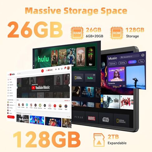تابلت 10 بوصة، تابلت Android 16، ذاكرة وصول عشوائي 26 جيجابايت، ذاكرة تخزين داخلية 128 جيجابايت، 2 تيرابايت توسيع أجهزة الكمبيوتر اللوحية، معالج ثماني النواة بطارية 7000 مللي أمبير في الساعة، شاشة لمس IPS 1280 × 800، كاميرا 2 + 5 ميجابكسل مزدوجة عالية الد in Kuwait