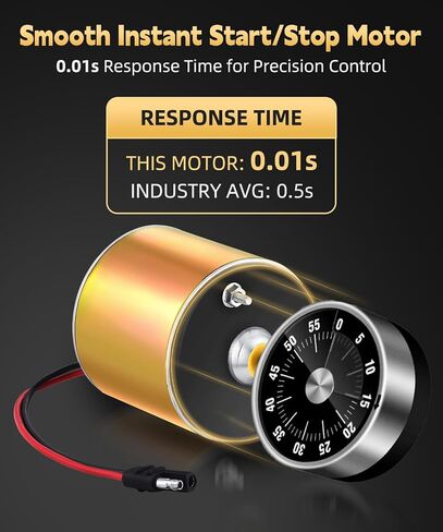 ZOHAN 12V Motor for Deer Feeder - 1/4" Shaft Feeder Replacement Heavy-Duty Motor with Smooth Start and Stop,S-Plug Connector for Automatic Feeding Kit,Compatible with Tomaki,Wildgame Game Feeder Timer in Kuwait