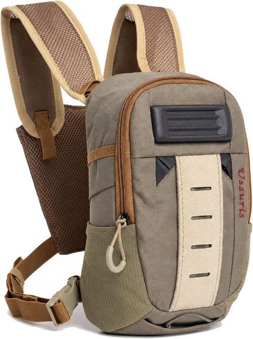 High-Ride Fly Fishing Chest Pack，4-Point Harness and MOLLE | 0.57 lb pack fits 2 fly boxes and organizes leaders, tippet and tools for trout fishing and wading. in Kuwait
