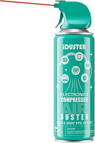 iDuster Compressed Canned Air Duster for Computer - Disposable Electronic Keyboard Cleaner for Cleaning Duster, 3PCS(3.5oz) in Saudi Arabia