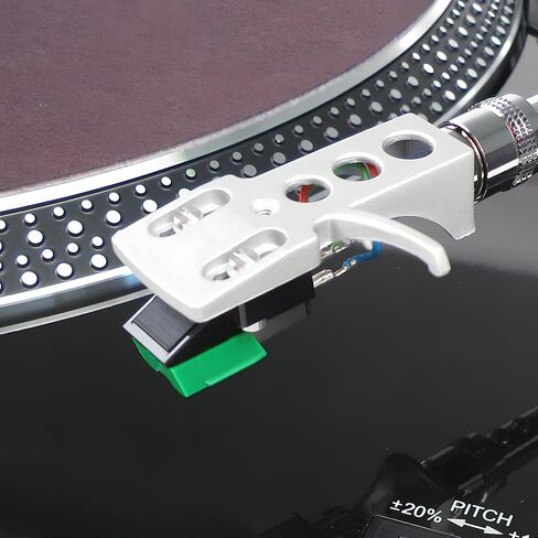 AT-VMN95E Record Player Needle Fits for Audio-Technica AT-LP120X-USB Model | Elliptical Turntable Stylus Replacement for AT-VM95E Cartridge, Include Lead Wires & Stylus Brush in Saudi Arabia