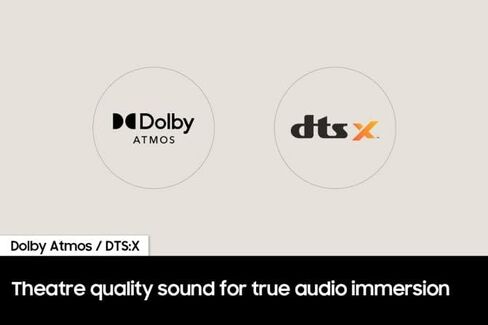 Samsung HW-B550/ZA 2.1ch Soundbar with Dolby Audio, DTS Virtual:X, Subwoofer Included, Adaptive Sound Lite, Bluetooth Multi-Device Connection, Wireless Surround Compatible, 2022, Black in Saudi Arabia