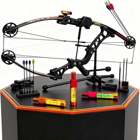 Berger Hole Bow Level – Aluminum Bow Leveling Kit & Archery Tools Bow Accessories for Compound Bow Sight Rest & D-Loop Tuning, Lightweight Screw-in Design in Saudi Arabia