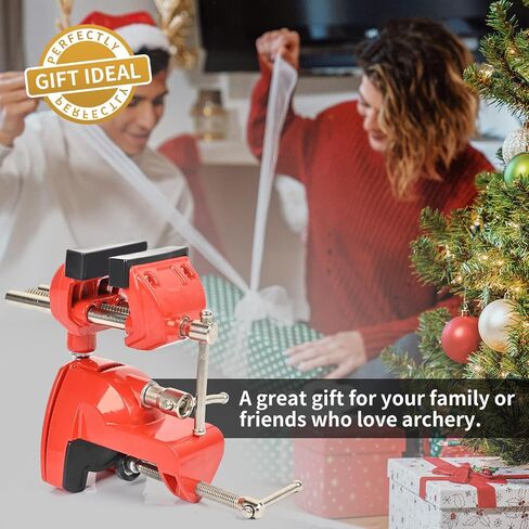 360° Rotating Universal Bow Vise for Compound & Recurve Bow Tuning | 360° full swivel, sturdy metal build, non-marring padded clamp, removable bench mount, home workbench & archery workshop in Saudi Arabia