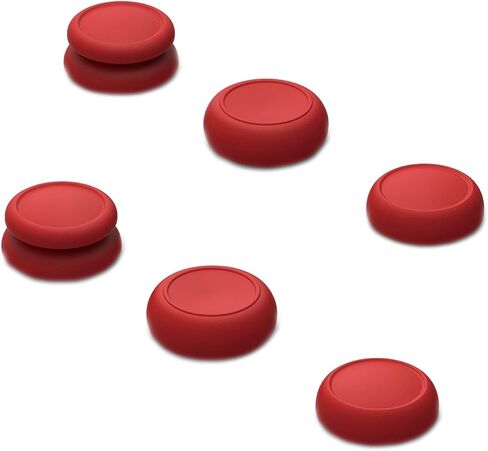 Skull & Co. Skin, CQC and FPS Thumb Grip Set Joystick Cap Analog Stick Cap for Nintendo Switch Joy-Con Controller - Dark Red, 3 Pairs(6pcs) in Kuwait