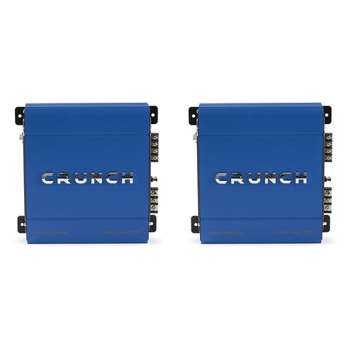 Crunch PDX-1000.2 PowerDriveX 1000 Watt 2 Channel Exclusive Blue A/B Car Audio Stereo Amplifier System with Flexible Installation in Saudi Arabia