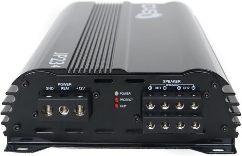 DOWN4SOUND JP234 Black Gloss | 2000W 4-Channel Class D Car Audio Amplifier, 234W x 4 @ 14.4V - 4 ohms, 334W x 4 @ 14.4V - 2 ohms, Multi-Speaker System in Saudi Arabia