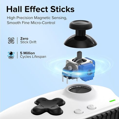 ZIKE Z331 Gaming Controller with Hall Effect Joysticks & Triggers | USB-C Mobile Gamepad for iPhone 15/16/17 & Android，Wireless Controller for PC, Xbox, Steam, Smartphones in Saudi Arabia