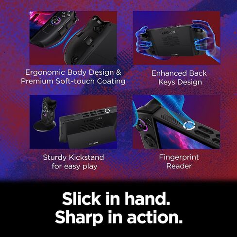 Lenovo Legion Go 2 – Mobile Gaming Console – AMD Ryzen Z2 CPU – 8.8" WQXGA PureSight OLED Display – 144Hz – Integrated AMD Radeon™ Graphics – 16GB Memory – 1TB Storage – Fingerprint Reader | Mobile Gaming Console, Featuring 144Hz Display, Integrated AMD R in Saudi Arabia