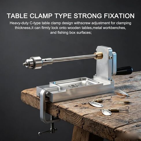Fishing Lure Wire Bender, Wire Bender and Rig Maker Tool for Fishing Lure, 3-in-1 Wire Forming & Twisting Tool with Table Mount Clamp, Spinnerbaits & Steel Leaders in Saudi Arabia