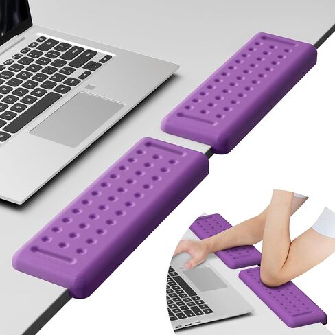 Leolee L-Shaped Desk Long Wrist Rest Elbow 60CM, Black Arm Rest for Desk | Memory Foam, Non-Slip Base, Ergonomic Desk Edge Cushion, Wrist Support for Computer Keyboard, Typing, Office, Home in Saudi Arabia