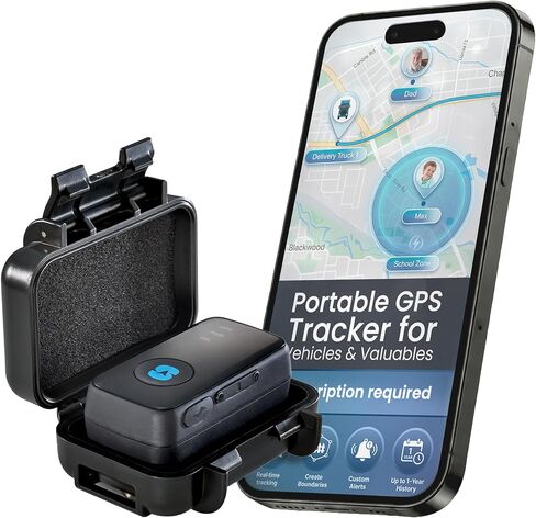 Spytec Atlas GPS Tracker for Vehicles & Kids (Subscription Required) | Up to 14-Day Battery Life | Waterproof Magnetic Case, Geofencing, Portable Real Time Mini GPS Car Tracker w/Lifetime Support in Saudi Arabia