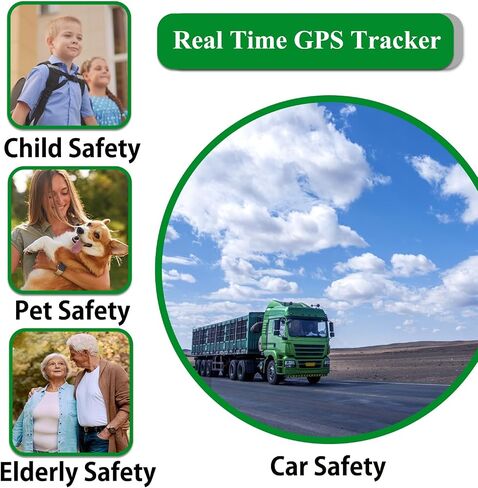 GPS Tracker for Vehicles and Cars,Magnetic GPS Tracker for Car,Real-Time Location Tracking Device,No Subscription,No Monthly Fee,Waterproof Tracker for Kids, Pets and Dogs(GF13) in Saudi Arabia