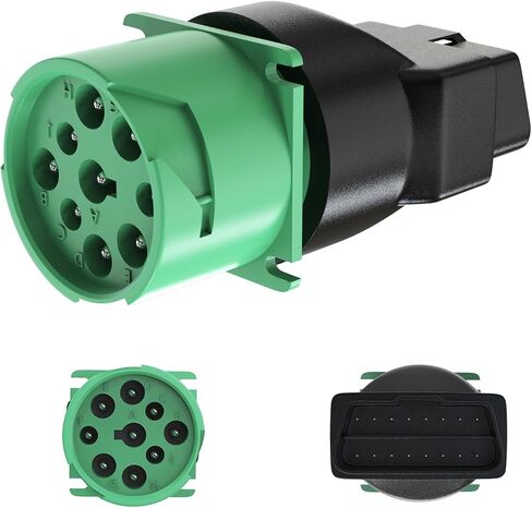 9 Pin J1939 Female to 6 Pin J1708 Male OBD2 Adapter Work for GPS Tracker & Fleet Management ELD Device & Diagrnosic Tool (9Pin to 6Pin) in Saudi Arabia