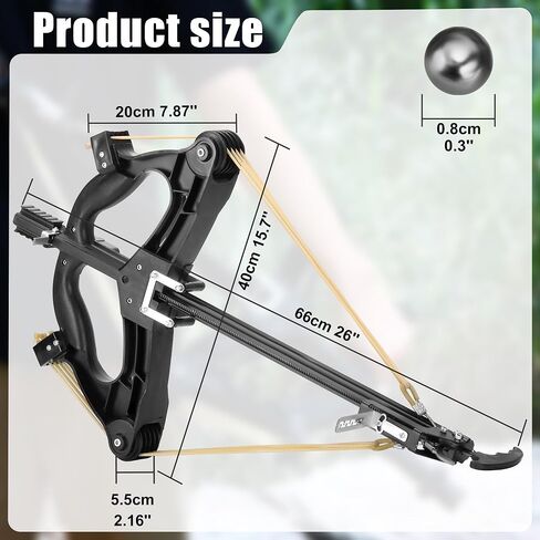 Steel Ball Compound Bow Set for Adults, 40-Round Continuous | Right-Handed Ball Bearing Hunting Bow with Mechanical Sight & Pulley System in Saudi Arabia