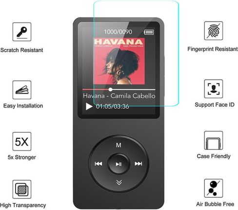 3 Pack for AGPTEK A02 A02PL A02X A02S MP3 Player Screen Protector | HD Clear Anti-Fingerprint Anti-Scratch Soft TPU Screen Protector Flim for AGPTEK A02 A02PL A02X A02S MP3 Music Player in Kuwait
