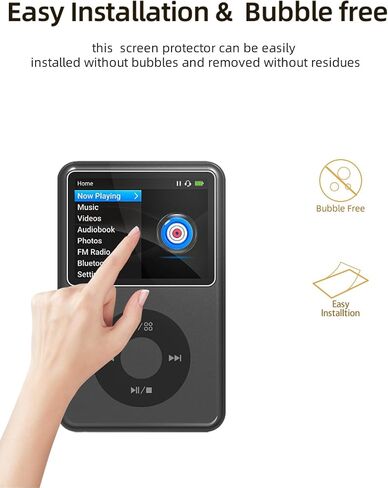 Screen Protector for innioasis Y1 Mp3 Player, HD Soft Film Screen Protector for innioasis Y1 Touch Screen, Anti-Scratch, Touch Sensitive, Anti-Fingerprint, 2 Pack. in Saudi Arabia
