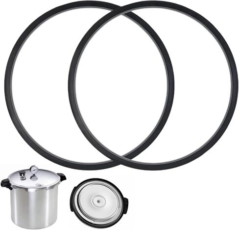S-9882 Pressure Canner Gasket 2-Pack, Food-Grade Silicone Replacement Sealing Ring for Mirro 12/16/22 QT Pressure Cookers - Fits Models M-0512, M-0522, M-0312, M-0406, M-0416, M-0526, M-0622 in Saudi Arabia