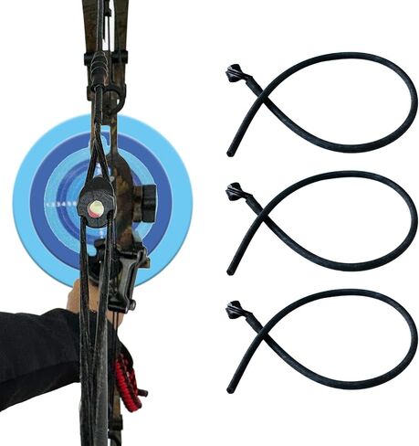 3 PCS 3/16" Archery Peep Sights for Compound Bow Self Aligning Anti-Glare Bow Peep Sight with Stretchable Rubber Tubing Replacement Black in Saudi Arabia