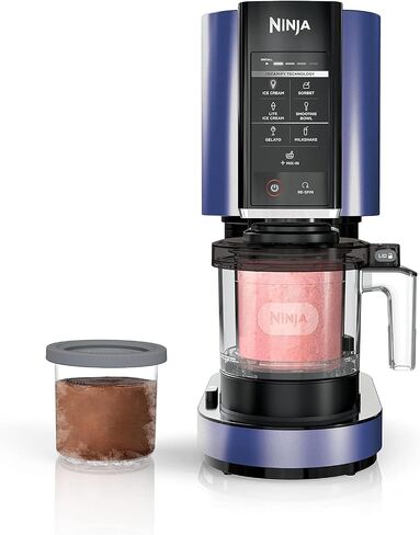 Ninja NC301 CREAMi, Ice Cream, Gelato, Milkshake, Sorbet, and Smoothie Bowl Maker, 7 One-Touch Programs, Blue (Renewed) in Saudi Arabia