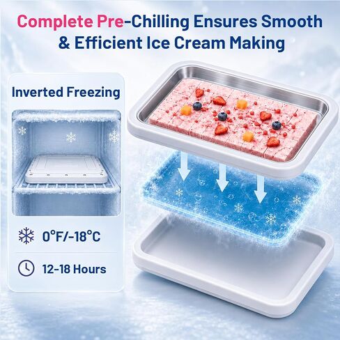 Rolled Ice Cream Maker, Premium Food Grade 316 Stainless Steel | Corrosion‑Resist, Instant Ice Cream Roller Maker, Perfect for Frozen, Yogurt&More! Homemade DIY, Fun Parent-Child Activities in Saudi Arabia